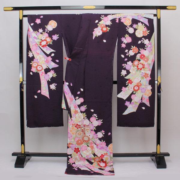 お仕立て付き】着物 豪華振袖 正統派綸子 金彩加工金駒刺繍