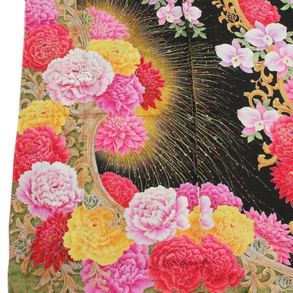 着物 振袖 假屋崎省吾プロデュース 花意匠 未仕立て あすかや [商品番号fs421]の画像