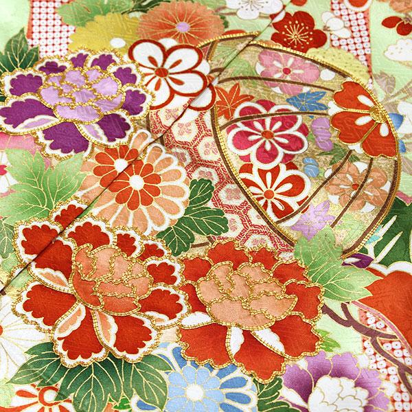着物 名門 吉澤の友禅 吾妻徳穂 ブランド 正統派古典柄 金駒刺繍 振袖