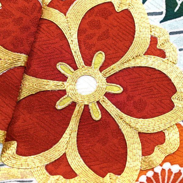 豪華振袖 正統派 綸子 紗綾形地紋 金彩加工 金駒刺繍 丹後ちりめん