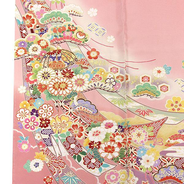 お仕立て付き】着物 名門 吉澤の友禅 振袖 手加工 正統派 古典柄 金駒 