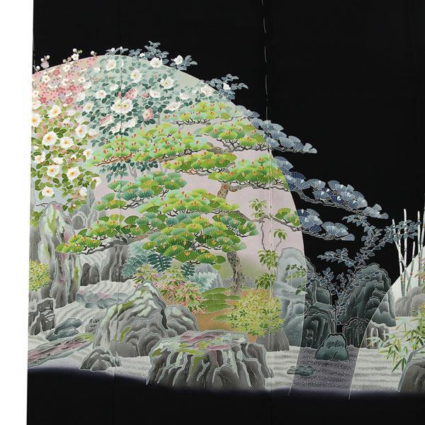 着物 本加賀友禅 伝統工芸品 黒留袖 杉浦伸 作 霞風景 あすかや [商品 