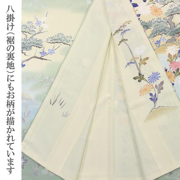 着物 本加賀友禅 白坂 幸蔵 作 花車茶や辻 訪問着 あすかや [商品番号