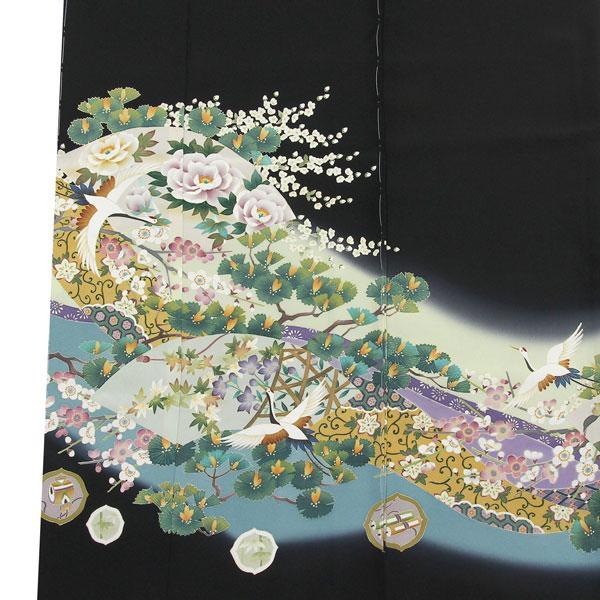 着物 本加賀友禅 伝統工芸品 黒留袖 長谷川里絵作 鶴舞 あすかや [商品