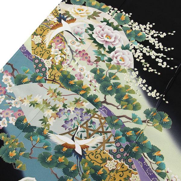 着物 本加賀友禅 伝統工芸品 黒留袖 長谷川里絵作 鶴舞 あすかや [商品