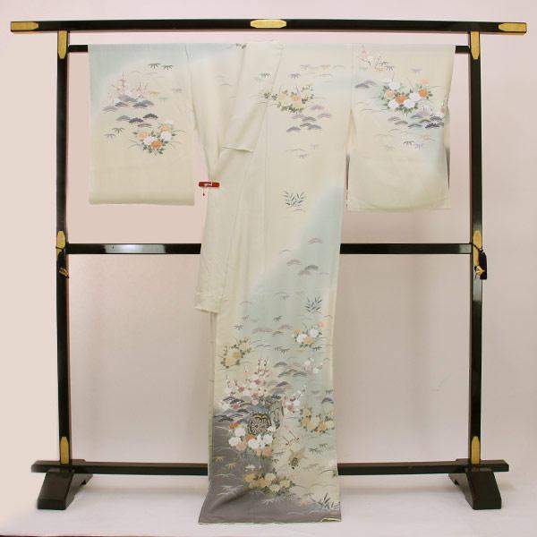 お仕立て付き】着物 加賀 草木 友禅作家 田村哲彦作 手描き本 お仕立て付き】着物 加賀 草木 友禅作家 田村哲彦作 手描き本