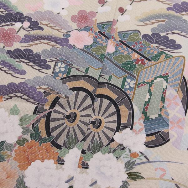 お仕立て付き】着物 加賀 草木 友禅作家 田村哲彦作 手描き本 お仕立て付き】着物 加賀 草木 友禅作家 田村哲彦作 手描き本