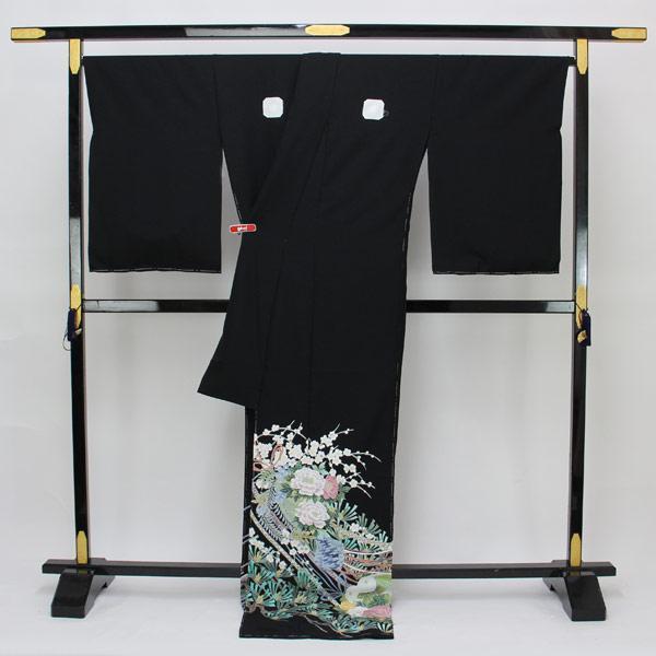 着物 伝統工芸品 本加賀友禅 黒留袖 坂下依里子作 花くす玉 あすかや [商品番号hm1950]の画像