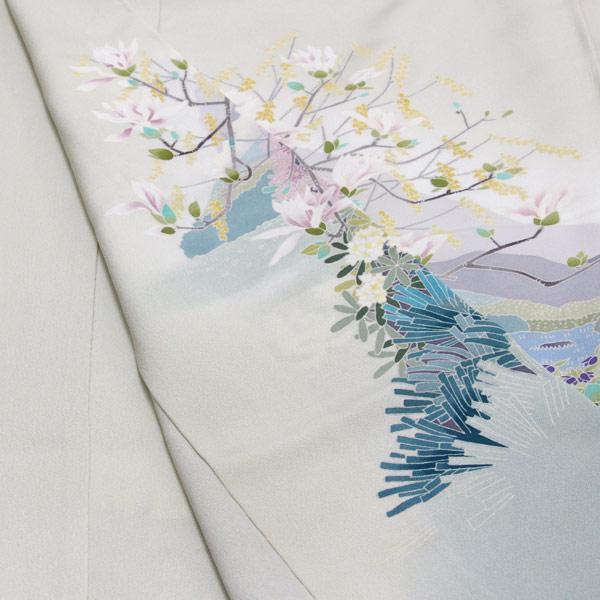 着物 本加賀友禅 伝統工芸品 色留袖 横山秀一 作 おはな松原 あすかや