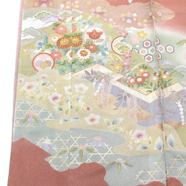 十日町 「はぶき」 金彩・金駒 花意匠 フォーマル 訪問着 [商品番号hm1967]【あすかや】の画像