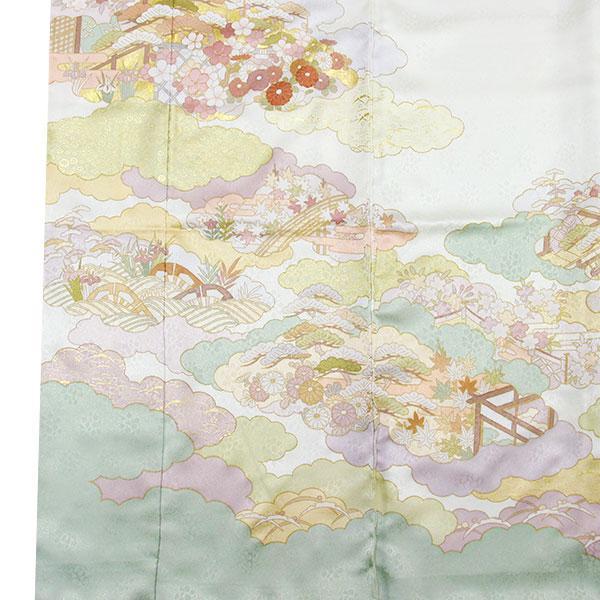 着物 皇室作家 藤井寛 最高級 訪問着 フォーマル用 瑞雲松菊春秋の図 あすかや [商品番号hm2103]_3