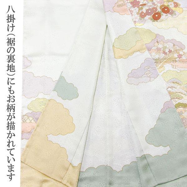 着物 皇室作家 藤井寛 最高級 訪問着 フォーマル用 瑞雲松菊春秋の図 あすかや [商品番号hm2103]_6