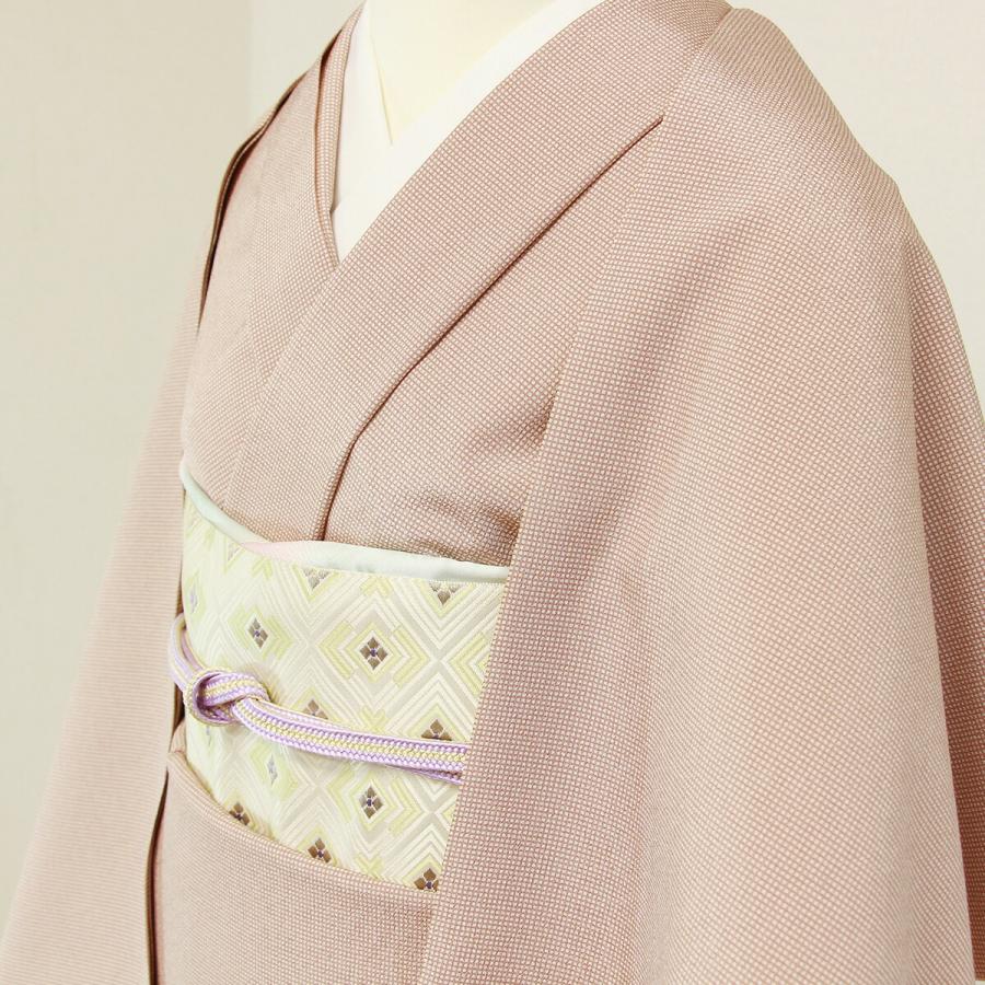 東レシルック 江戸小紋角通しに小花柄生地 淡いピンク反物 楽天市場