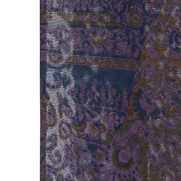 反物 単衣 着物にも コートにも 京友禅 更紗のきもの ニ代目 更匠 紋紗 小紋 着尺 あすかや [商品番号km3182]の画像