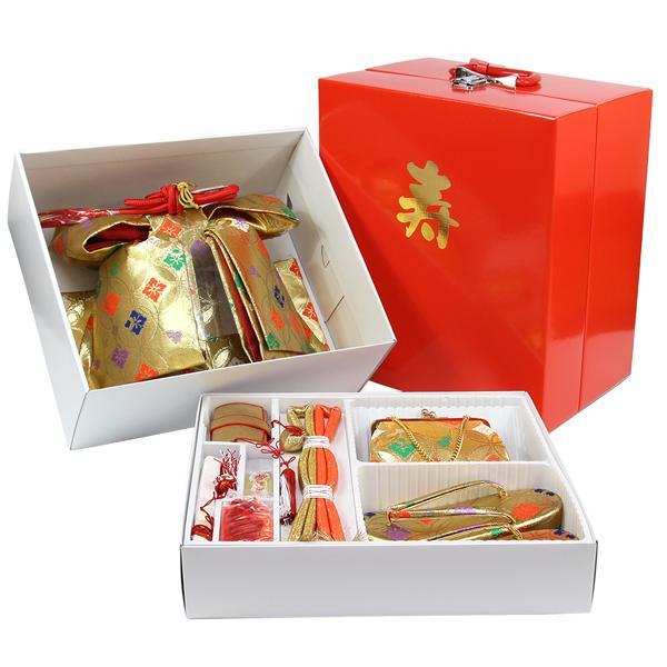 作り帯 七五三 七歳用 筥迫セット 8点セット L寸 トランク型箱入り