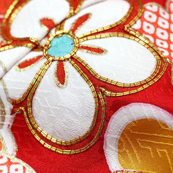 七五三 着物 新品 正絹 着物 7歳用 女の子 販売 お正月 ひな祭り 松竹梅 赤 あすかや [商品番号pt3859]_4