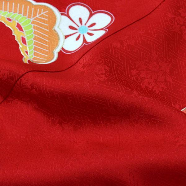 七五三 着物 新品 正絹 着物 7歳用 女の子 販売 お正月 ひな祭り 松竹梅 赤 あすかや [商品番号pt3859]_8