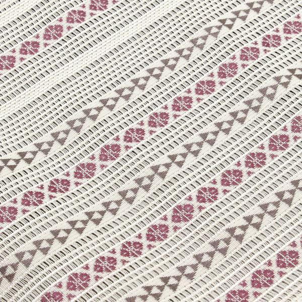 ⑥⑧③羅 黒木織物 博多織 夏帯 名古屋帯 正絹 証紙 はじく加工済 黒木織物謹製 夏物博多羅八寸名古屋帯「羅間道縞」 | 販売着物