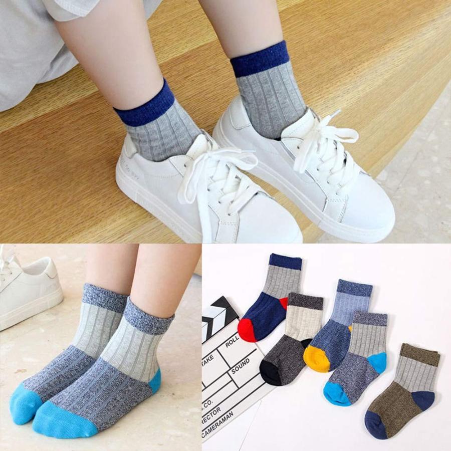 Kadahis キッズ 靴下 5足セット 子供の靴下 くつした 男の子 女の子 ソックス 綿 通学 スポーツ 抗菌 通気性 L 9 12歳 Texascashandpawn Com