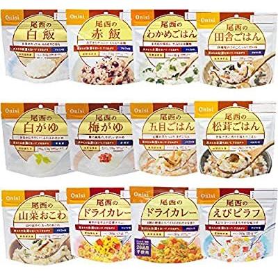 代引き人気 尾西のアルファ米 24食セット 非常食 5年保存食 12種類x各2袋 カレンダー Newlon Dpsk12 Org