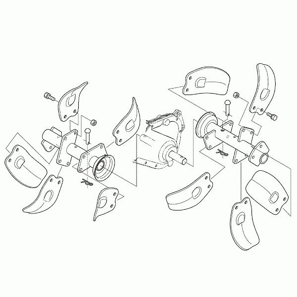 Kubota（クボタ） 管理機 爪 耕運爪 正逆爪 10本 正逆爪ロータリ 耕