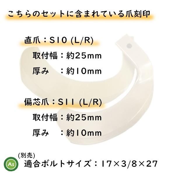 東亜重工 【即日発送】クボタ スーパーゴールド爪 40本セット 61-133