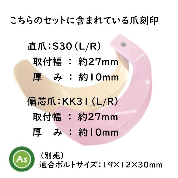 東亜重工 ヤンマー スーパーゴールド爪 + キングコブラ爪 38本セット