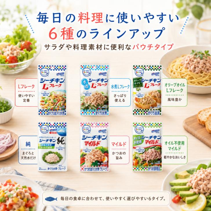 はごろもフーズ はごろも シーチキン 選べる9袋(3袋ずつ) パウチ