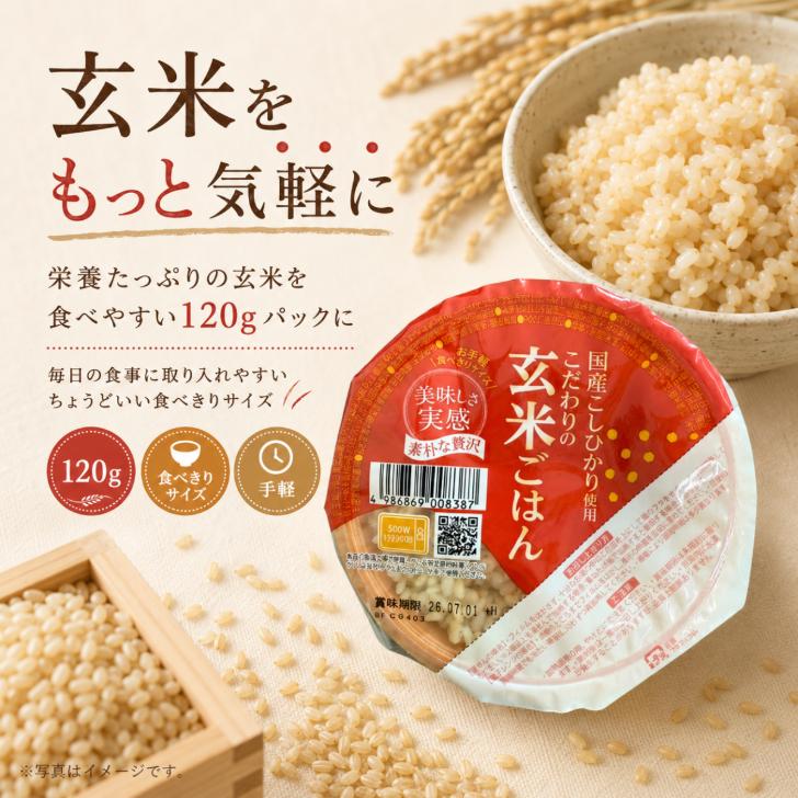 おくさま印 幸南食糧 こだわりの玄米ごはん 120g 12個 セット ごはん