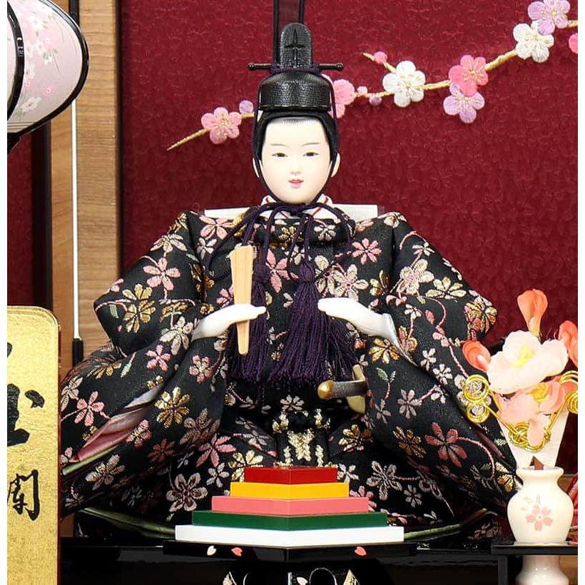 ひな人形 雛 コンパクト収納飾り 親王飾り 雅泉作 雛爛漫 【売り】 小三五