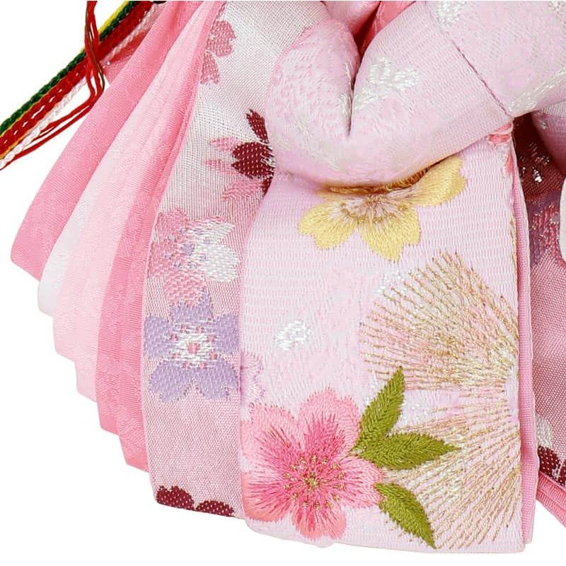 新品 2025年度新作 雛人形 ひな人形（親王飾り）清玉作 パールピンク 雛人形 ひな人形 雛 平飾り 親王飾り 恵翠作 御雛 刺繍 小三五親王