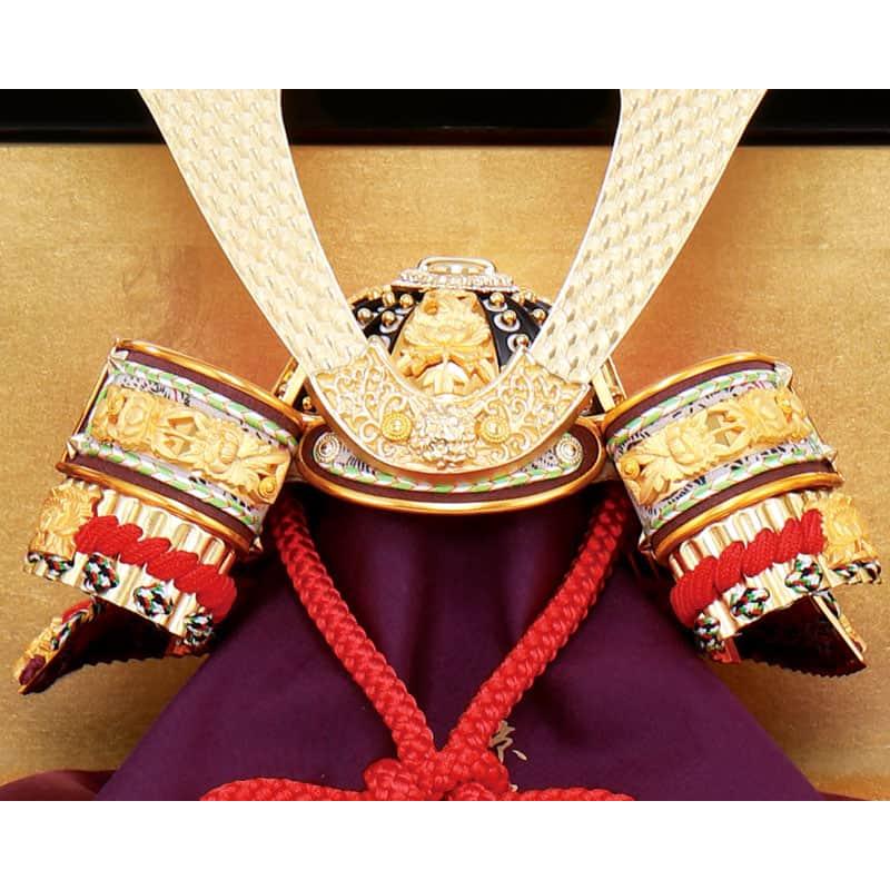 平安光雲 兜飾り 五月人形 コンパクト 兜平飾り 兜飾り 平安光雲作 金箔押小札