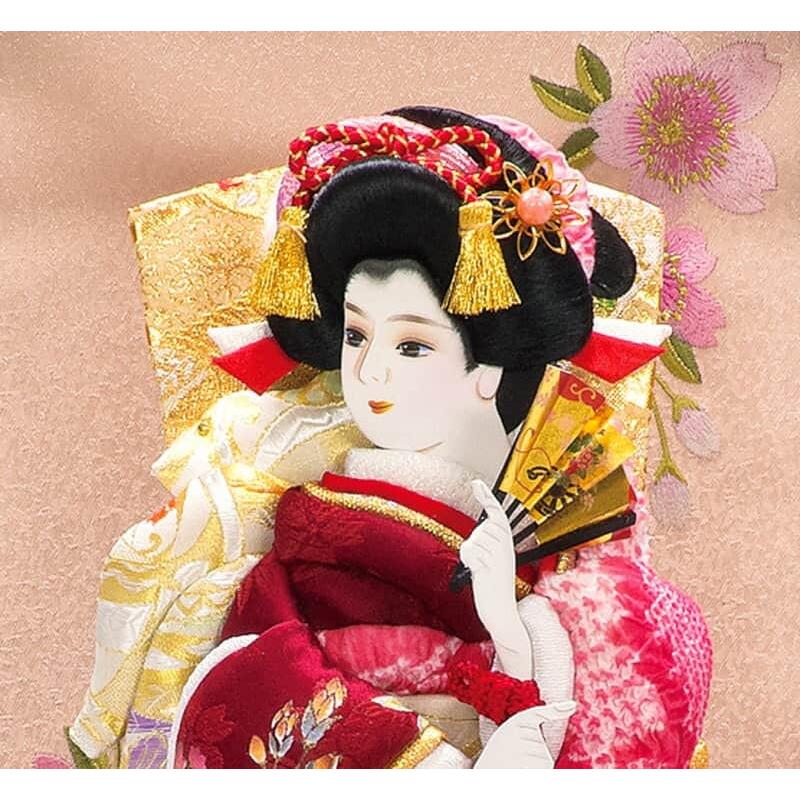 羽子板 平安豊久 ケース飾り 吉野 押絵羽子板 8号 アクリルケース h071