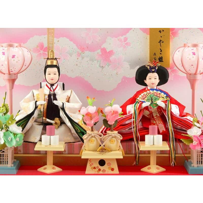 高品質の人気 雛人形 親王飾り ケース 人形 ケース飾り人形 スタンド