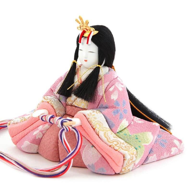 雛人形 コンパクト 一秀 ひな人形 木目込人形飾り 段飾り 五人飾り 木村一秀作 さくらさくら 14号 h083-ic-105_9