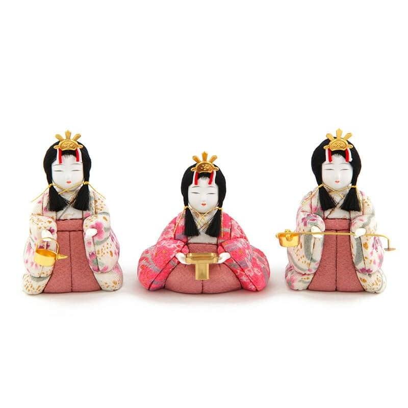 雛人形 コンパクト 一秀 ひな人形 木目込人形飾り 段飾り 五人飾り 木村一秀作 さくらさくら 14号 h083-ic-105_12