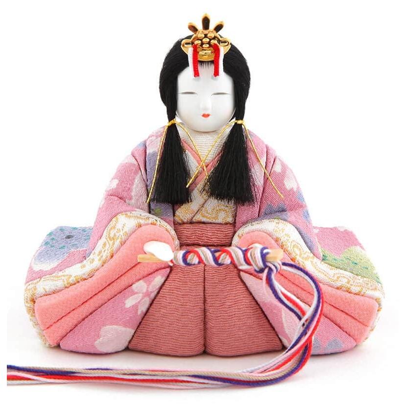 雛人形 コンパクト 一秀 ひな人形 木目込人形飾り 段飾り 五人飾り 木村一秀作 さくらさくら 14号 h083-ic-105_8