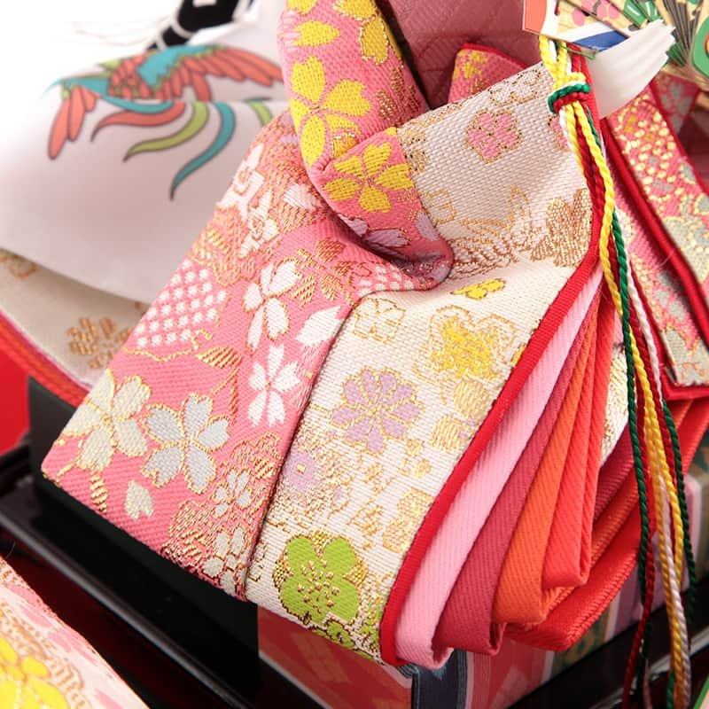 特別奉仕品 芥子親王 赤塗り 花梨ボカシケース入 雛人形