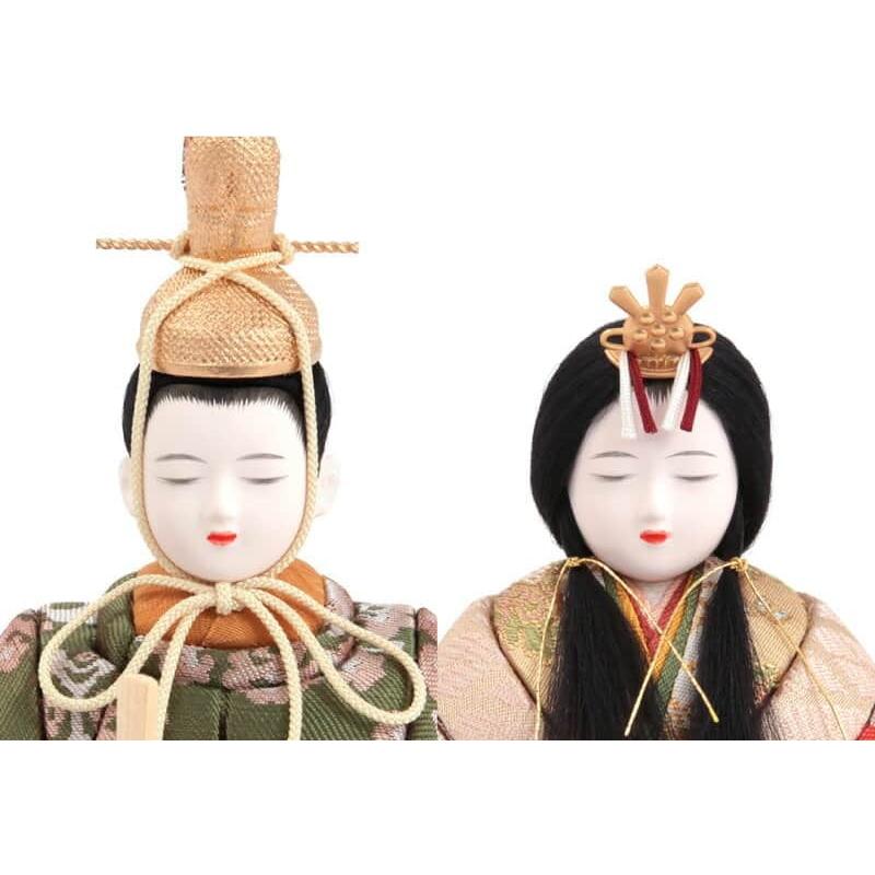 雛人形 コンパクト 一秀 ひな人形 木目込人形飾り 平飾り 親王飾り