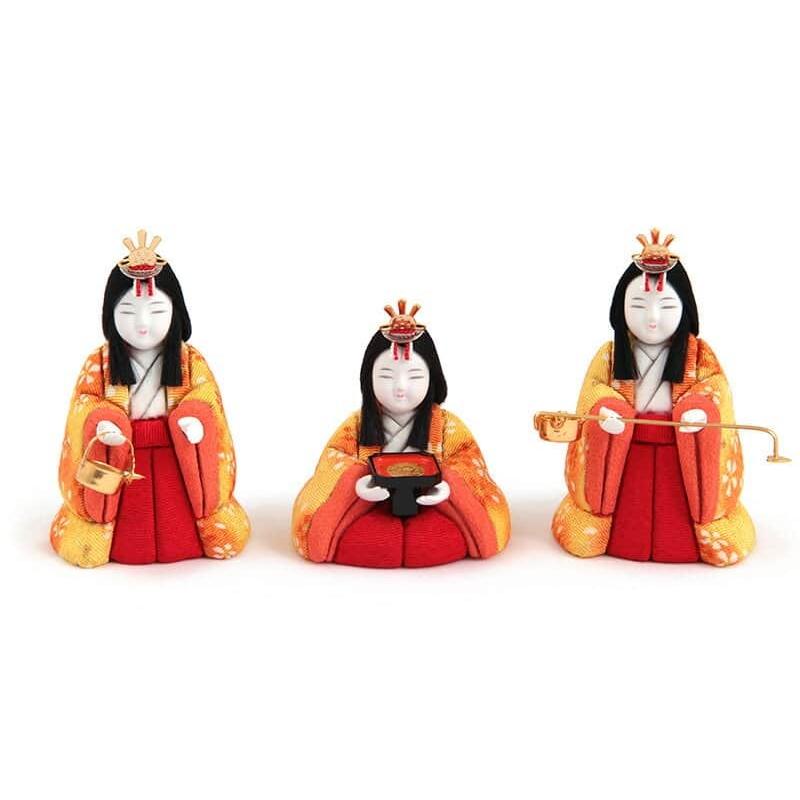 雛人形 真多呂 コンパクト ひな人形 雛 木目込人形飾り 収納飾り 五人