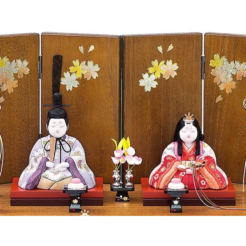 雛人形 真多呂 コンパクト ひな人形 雛 木目込人形飾り 収納飾り 五人