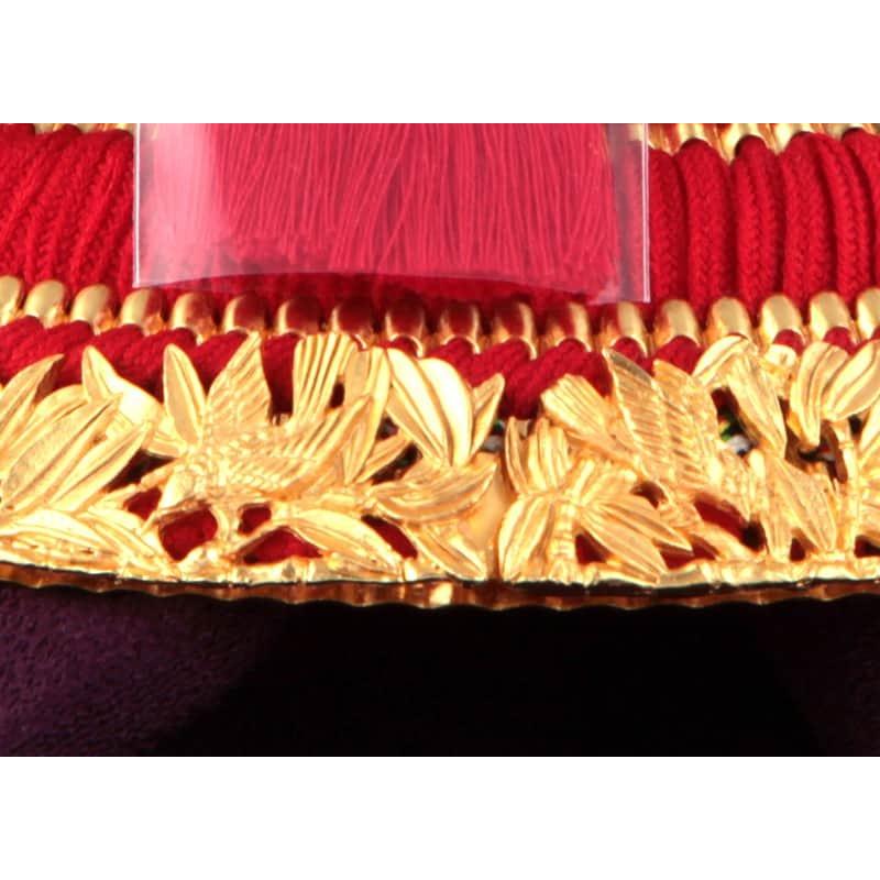 五月人形 コンパクト 兜平飾り 兜飾り 一徳作 竹雀之兜 本正絹絲威 本