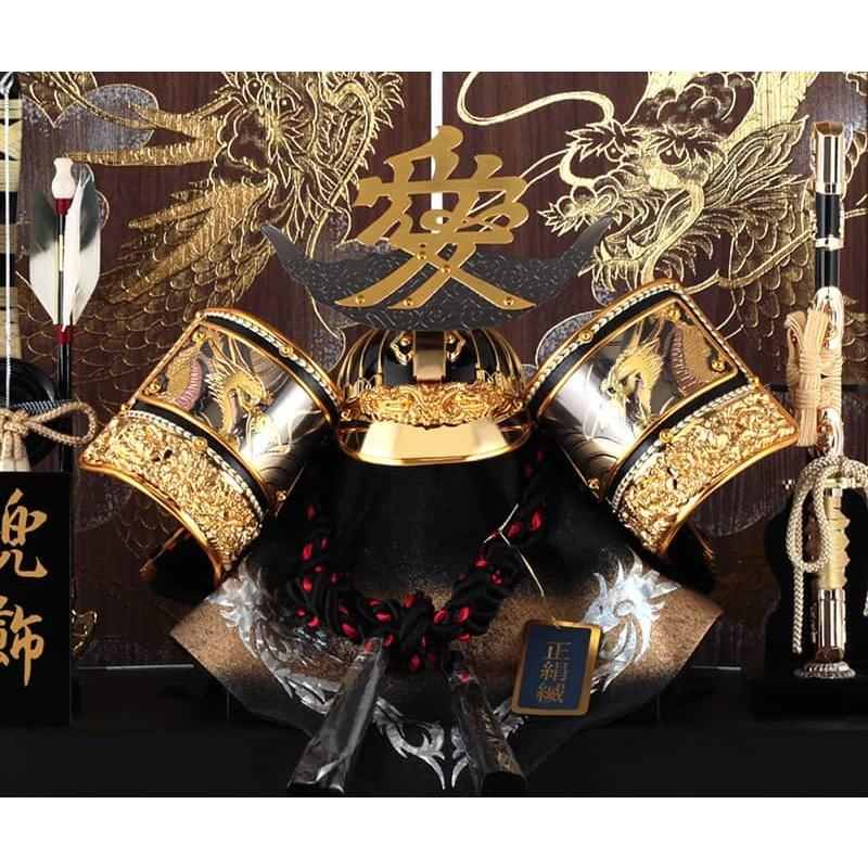 宝童作 五月人形 コンパクト 直江兼続 兜収納飾り 兜飾り 宝童監修