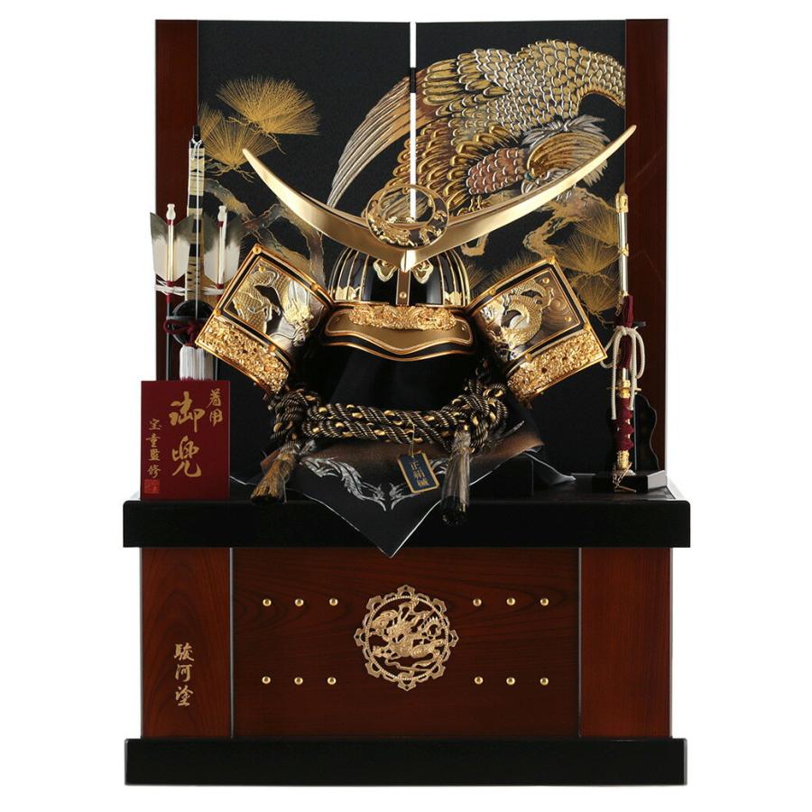 宝童作 五月人形 上杉謙信 着用 兜収納飾り 兜飾り 宝童監修 金北斗