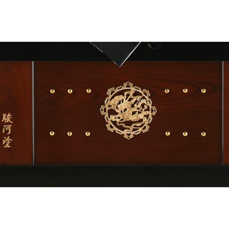 宝童作 五月人形 上杉謙信 着用 兜収納飾り 兜飾り 宝童監修 金北斗
