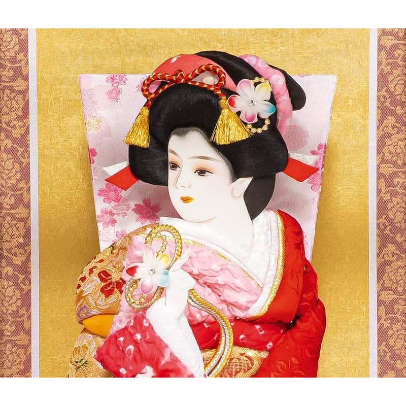 羽子板 平安豊久 ケース飾り 京寿作 みやび 10号 h071-mo-102222 HJ