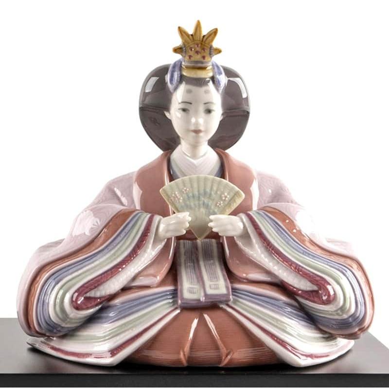 リヤドロ 雛人形 Lladro コンパクト ひな人形 雛 親王飾り Beige&Pink