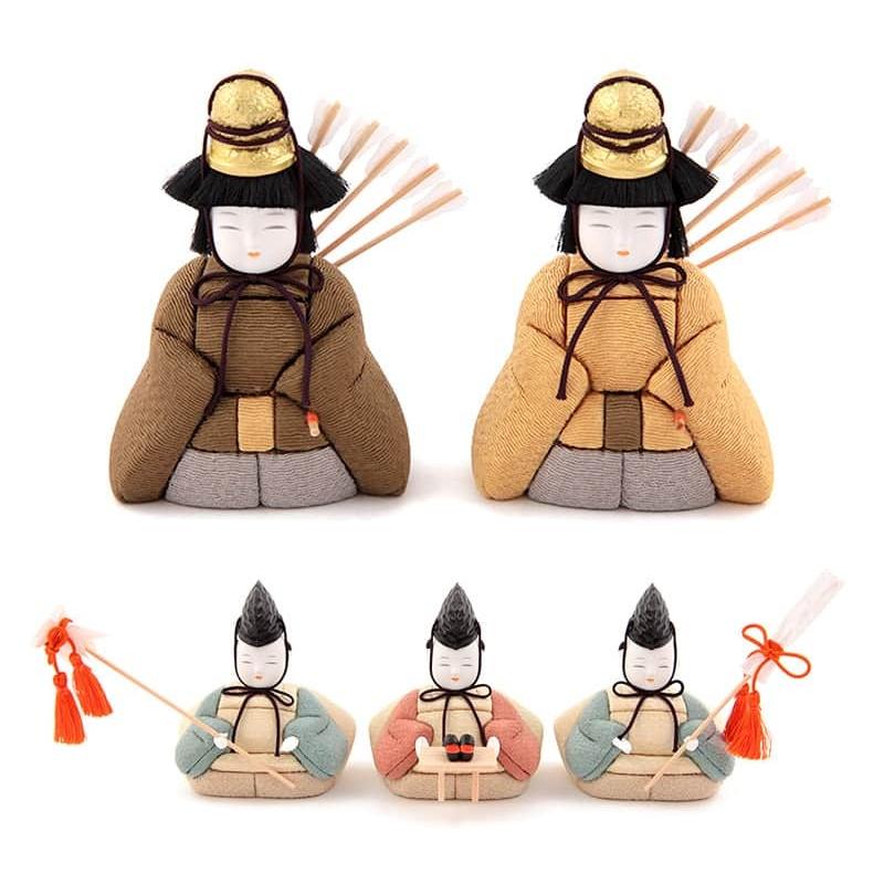 雛人形 コンパクト 一秀 ひな人形 木目込人形飾り 収納飾り 三段飾り 十五人飾り 木村一秀作 平安雛 14号 桐箱 h083-id-001aの画像