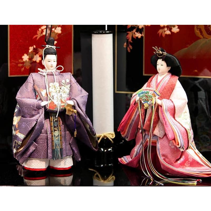 久月 雛人形 ひな人形 雛 平飾り 親王飾り 立雛 好英作 小三五立親王