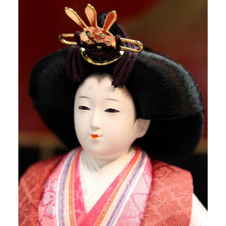 久月 雛人形 ひな人形 雛 平飾り 親王飾り 立雛 好英作 小三五立親王